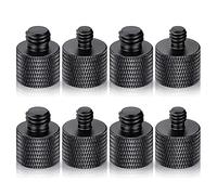 Kueohse 8 Piezas MicróFono 1/4 Macho una 3/8 Hembra y 3/8 Macho una 1/4 Hembra Adaptador de Tornillo de CáMara para Soporte de TríPode de CáMara