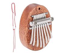 Kueohse 8 Teclas Mini Kalimba Exquisito Dedo Pulgar Piano Marimba Musical Buen Accesorio Colgante Regalo