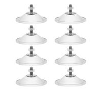 Kueohse 8 Ventosas Resistentes para Ventanas, Fuertes y Gruesas, Almohadillas de Succión de PVC Transparente, Ventosas Grandes de 2,16 Pulgadas