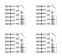 Kueohse 80 Pares de Acero Inoxidable 316 Cable Barandilla Roscado Perno Receptor y Terminal Stemball Terminal para Cable 1/8