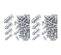Kueohse 80 Tuercas de Pétalo M 4 M5 M6 M8, Tuerca de Tornillo de Expansión, para Pared Hueca, Hierro, Plástico, Polimadera, Tablero Duro, Plateado