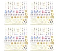 Kueohse 800 Atrapasoles de Cristal, Atrapasoles con Cristales, Kits de Manualidades para Adultos, con Creador de Arcoíris, Prisma y Colgantes Dorados