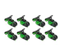 Kueohse 8PCS Alarmas de Picada para Pesca con Luz LED - Cencerros Electrónicos Sensibles para Cañas, Sonido Fuerte de 80db y Luz Intermitente