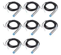 Kueohse 8X DC 6-36V PNP NO 3-Alambres 4mm Interruptor del Acercamiento del Sensor de Proximidad Inductivo Cilindrico LJ12A3-4-Z/BY
