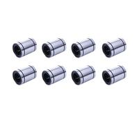 Kueohse 8X Lm20UU 20Mm DiáM. Interior Dia Movimiento Lineal Casquillo de Cojinete de Bolas Casquillo Plata