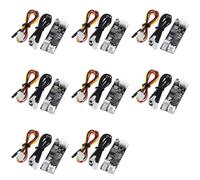 Kueohse 8X un Solo 12 V 0,8 A CC PWM 2-3 Cables Ventilador Control de Temperatura Controlador de Velocidad Chasis Ordenador Módulo de Reducción de Ruido