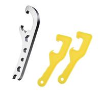 Kueohse Abridor de Tapa de Cubo de Plástico de 3 Piezas, Abridor de Latas de Pintura de 5 Galones, Llave de Tapa, Abrelatas de Metal para el Hogar Industrial