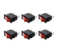 Kueohse AC 16A / 250V 20A / 125V Luz Roja Iluminado On Off SPST Balancin Interruptor X 30 Pcs