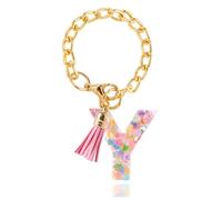 Kueohse Accesorios con Dijes de Letras para -Cup 1 Piezas con Inicial con Asa para -Tumbler para Mujeres y Niñas, y