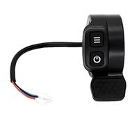 Kueohse Acelerador de Dedo para Scooter Eléctrico con Interruptor de Encendido Control de Velocidad Acelerador Acelerador Derecho