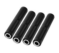 Kueohse Acoplador TRS Hembra A Hembra de 1/4 de Pulgada (Paquete de 4), Adaptador Estéreo de 6,35 mm para Amplificadores, Pedales, Mezcladores y Paneles de Conexión.