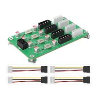 Kueohse Adaptador Corriente ATX 6/8 Pines, 12 V A 8 Vías, 5 V/12 V, 3 A, para Fuente Alimentación ATX y Adaptador Placa Conexión Fuente Alimentación SATA HDD 2,5'/3,5'