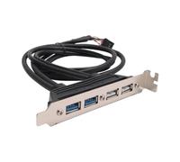 Kueohse Adaptador de Cable de Extensión USB 2.0 y USB 3.0 A Placa Base, Conectores Hembra de 9 Pines y 20 Pines para Panel de Cabecera