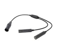 Kueohse Adaptador de Dos Conectores GA A XLR de 5 Pines para, Cable de Auriculares de Aviación Negro Universal para Comunicación de Aviación