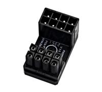 Kueohse Adaptador de Fuente de Alimentación para Tarjeta Gráfica, Codo de 180°, Conector Dirección Fuente de Alimentación para GPU, PCI-e, 8 Pines, Artefacto de Cableado Giratorio PH38B+