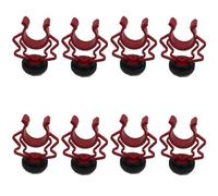 Kueohse Adaptador de Montaje de Choque Ondulado de Micrófono Universal 8 Piezas Reemplazo de Montaje de Soporte de Micrófono de Plástico para by-Mm1