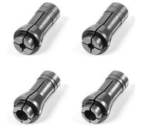 Kueohse Adaptador de Pinza para Amoladora de 1/4" A 1/8" - Paquete de 4, Accesorios y Accesorios para Amoladoras, 1.06 X 0.53 Pulgadas, 3mm, 6mm, Plateado.