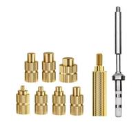 Kueohse Adaptador de Punta de Soldadura con Tuerca de Inserción Térmica para Soldadores Pinecil Serie Pine64 TS100/101, Kits de Inserción de Termofusible M2-M8.