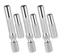 Kueohse Adaptador de Puntas de 1/4" A 4 Mm, 6 Adaptadores Magnéticos para Puntas de Destornillador Hexagonal, Adaptadores Hexagonales de 1/4" A 4 Mm, para Juego de Puntas