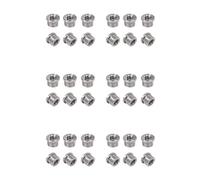 Kueohse Adaptador de Tornillo Roscado Convertidor de Micrófono de 36 Piezas de 5/8 Pulgadas Macho A Hembra de 3/8 Pulgadas con Estrías para Soportes de Micrófono