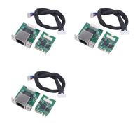 Kueohse Adaptador Ethernet 3X M.2 e 2.5GbE I226-V Multi-Gig 2.5G/1G/100M NGFF 2230 Tarjeta de Red para Servidor de Control Industrial