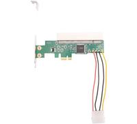 Kueohse Adaptador PCIE a PCI Express X1 a tarjeta de expansión PCI placa ascendente ASM1083 chipset con conector de alimentación de 4 pines duradero y fácil instalación