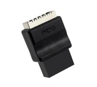 Kueohse Adaptador USB 2.0 de 9 pines macho a hembra tipo E para placa base