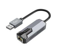 Kueohse Adaptador USB A Ethernet de 5 Gbps, Tarjeta de Red Gigabit RJ45, Compatible con RTL8175, Compatible con NAS, PC y Juegos con 11.