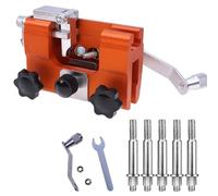 Kueohse Afilador de Cadena con Manivela, Herramienta de Ferretería Portátil para el Hogar, Afilador de Cadena con Clip, Afilador de Motosierras