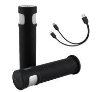Kueohse Agarre del Manillar de Scooter Eléctrico con Luz de Señal de, Empuñaduras de Manillar de Bicicleta para Accesorios de Scooters Eléctricos, Universal.