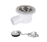 Kueohse Ajuste en Ángulo del Orificio del Tapón de Drenaje del, Filtro de Drenaje del Lavabo del Tapón de Drenaje para Autocaravana, Sin Tubo