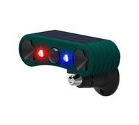 Kueohse Alarma Solar Mejorada Repelente de Animales Sensor Infrarrojo Alarma de Luz y Sonido para Asustar A los JabalíEs y Expulsar A Las Comadrejas