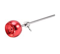 Kueohse Aleación de aluminio Tambor Pedal Pala Pedal Tambor Pie Pedal Baqueta Batería Instrumento Accesorios Parte,Rojo
