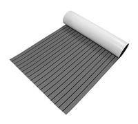 Kueohse Alfombrilla de Espuma EVa de 240X45 Cm para Marino, RV, Hoja de Cubierta de Teca de Espuma Autoadhesiva, Alfombrilla de Espuma SintéTica para