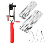 Kueohse Alicates Sujeción Engarce Junta CV, Abrazaderas Arranque CV, Herramienta Reparación de Abrazadera Eje Maletero Encuadernación Junta Coche con Abrazaderas Banda Arranque 200