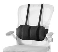 Kueohse Almohada de Apoyo Lumbar para Silla de Oficina y Coche, Soporte de Espalda para Cojín de Silla de Oficina, Correas Ajustables de Forma Segura.