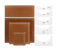 Kueohse Almohadas de Prensado en Caliente, 9 Piezas en 1 Juego, Almohada Transferencia por Prensado en Caliente de 4 Tamaños y Guía de Regla de Camiseta de 5 Piezas para Bricolaje Vinilo