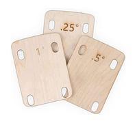 Kueohse Almohadilla de Cuello de Guitarra de 3 Piezas, Hecha de Arce Macizo, Almohadilla Protectora de Cuello de Guitarra para Cuello Atornillado