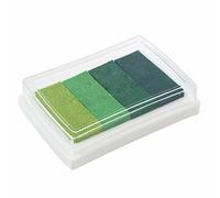 Kueohse Almohadilla Tinta para Sello Tampon Color Verde Gradiente Scrapbooking