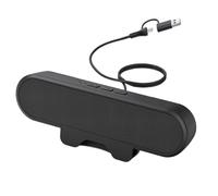 Kueohse Altavoces Minimalistas de Alta Potencia de 10 W para Ordenador de Escritorio, Barra de Altavoces con Monitor USB y Cable de Conexión con Clip.