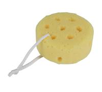 Kueohse Amarillo Redondo Baño Baño Ducha Esponja Suave Con Ojo Para Colgar