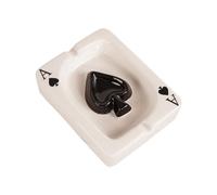 Kueohse B Cenicero de Naipes DecoracióN del Hogar Sala de Reuniones Adornos de Escritorio Accesorios para Fumar Simples DecoracióN Cenicero