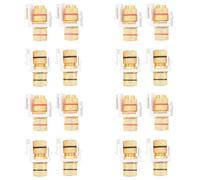 Kueohse Banana Jack Inserto de Conector de Poste de EncuadernacióN con Anillos Negros y Rojos, de Altavoz de Audio Tipo Tornillo, 8 Pares/Paquete de 16