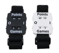 Kueohse Banda de Muñeca para Llevar el Marcador de Tenis, Contador de Muñeca con Pantalla Grande para Adultos, 2 Piezas para Tenis y Juegos Al Aire Libre.