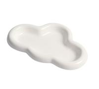 Kueohse Bandeja Decorativa en Forma Nube para Joyería, Accesorio Decoración Estética para Habitación, Organizador Escritorio para el Hogar, Bandeja Exhibición Joyería Cerámica B