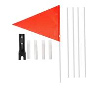 Kueohse Bandera de Seguridad para Bicicletas Bandera de Remolque de Bicicleta para Niños Bandera Reflectante para Niños con Accesorio Bnacket Bandera Roja para Cochecito