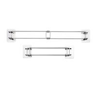 Kueohse Barra de Almacenamiento de Esquina para Ducha de RV de 2 Piezas: Varilla de Acero Inoxidable Ajustable para Estantes de Esquina en Caravana, Longitud de 7 A 13 Pulgadas