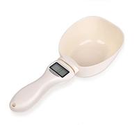 Kueohse BáScula de Alimentos para Mascotas Herramienta de MedicióN ElectróNica TazóN de AlimentacióN para Perros Cuchara Medidora BáScula de Cocina Pantalla Digital Cuchara de Pesaje