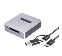 Kueohse Base de Carcasa para SSD M.2, Lector de Tarjetas SD2.0, Adaptador de Carcasa para SSD de 10 Gbps, Carcasa de Aluminio, Caja Externa NVMe PCIe para Estación de Acoplamiento para SSD M.2