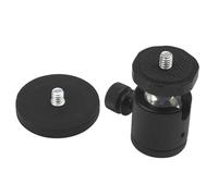 Kueohse Base de Soporte de Succión Magnética con Orificio de Rosca de 1/4 Pulgada y Cabezal Esférico de 360°, Soporte para Cámara con Ventosa.